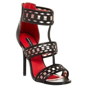 Charles Jourdan | Layton Leather + Mesh Heels